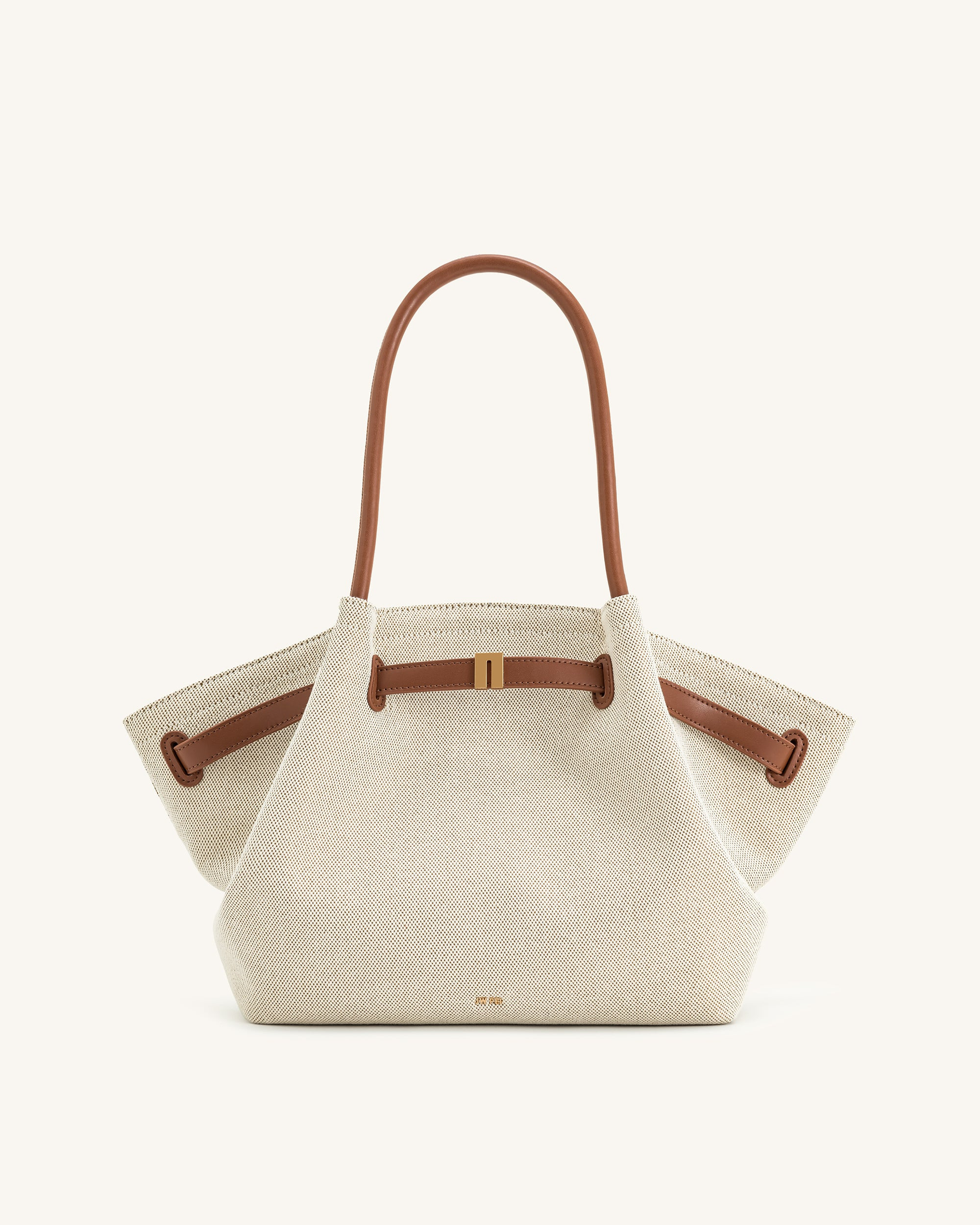 Hana Medium Tote Bag - Brown Canvas | JW PEI US