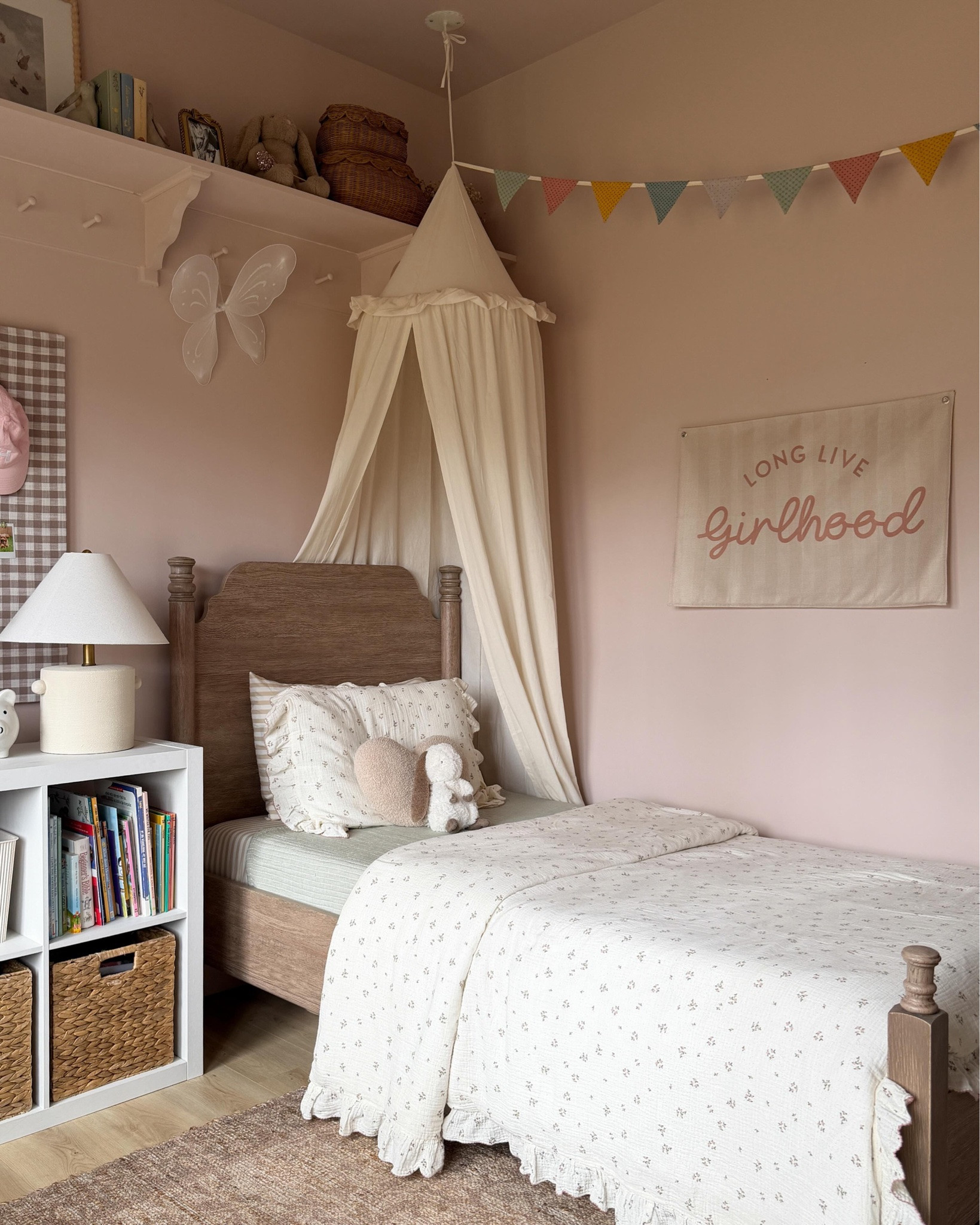 Finally sharing Hazel’s room refresh 🥹🤍 We’ve slowly updated this space over the last few months and it’s become one of my favorite rooms in our home. The walls are painted Sherwin Williams Abalone Shell which is the prettiest pink, but the piece that really pulled everything together was the Stassia Handwoven Printed rug from @joonloloi new summer collection ✨

This rug gives the room such a soft, cozy, and collected feel. I wanted her space to feel playful and sweet, but still timeless enough to grow with her over the years 🤍

#LTKKids #LTKHome #LTKSaleAlert