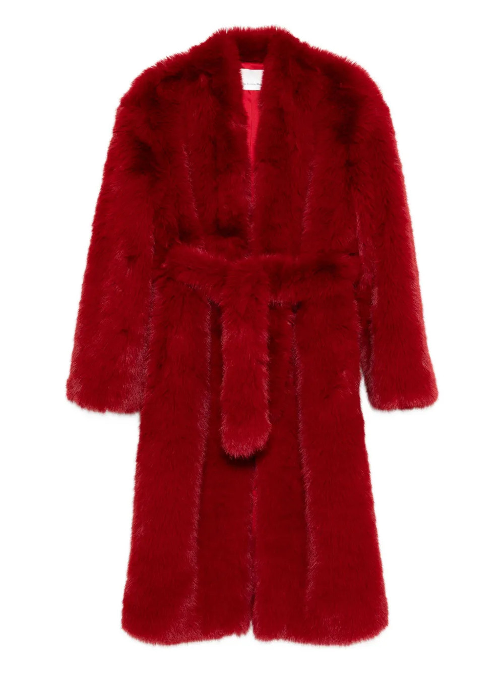 The Frankie Shop Destiny padded faux-fur coat - Red | Farfetch Global