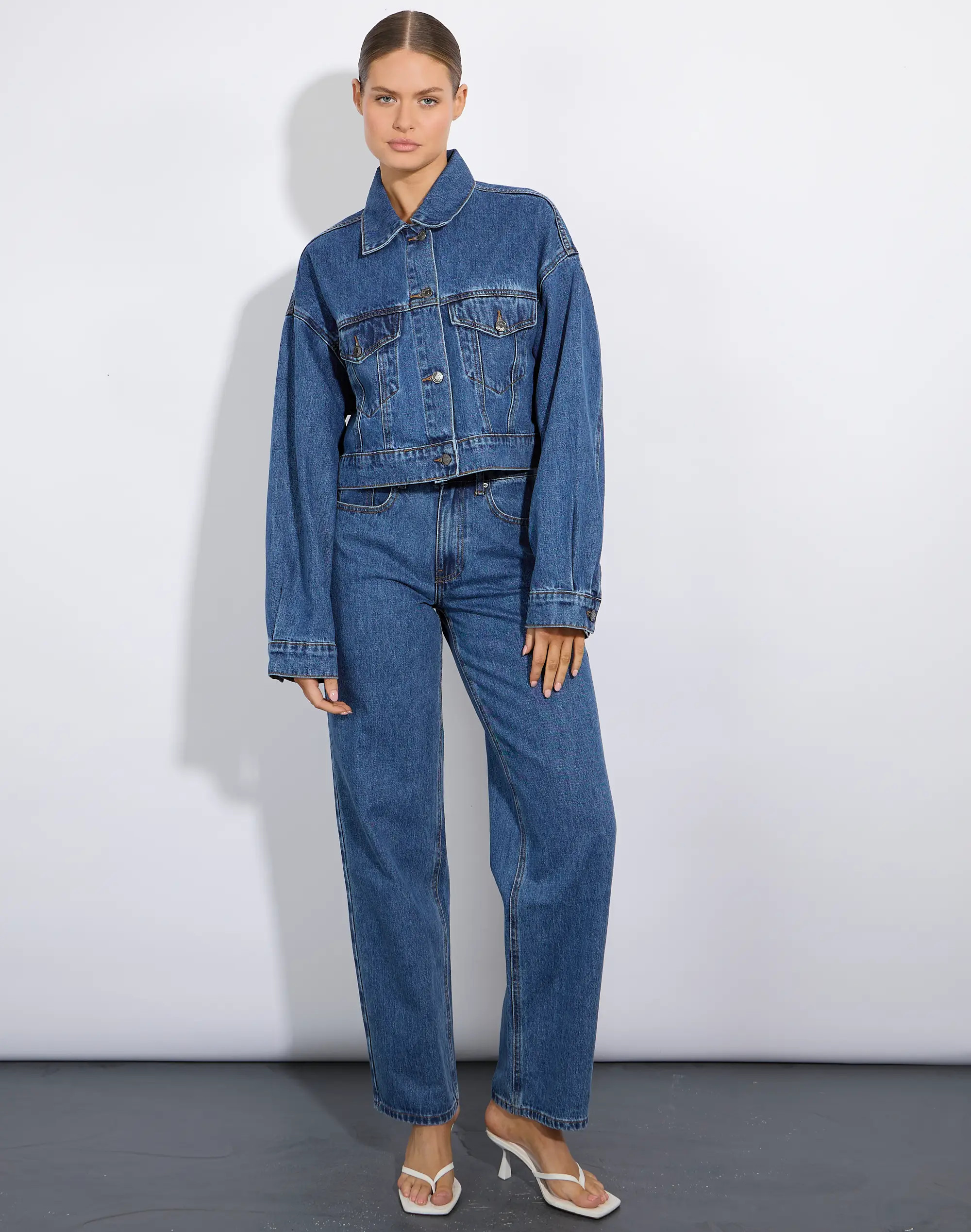 Cropped Denim Jacket | Glassons (Australia)
