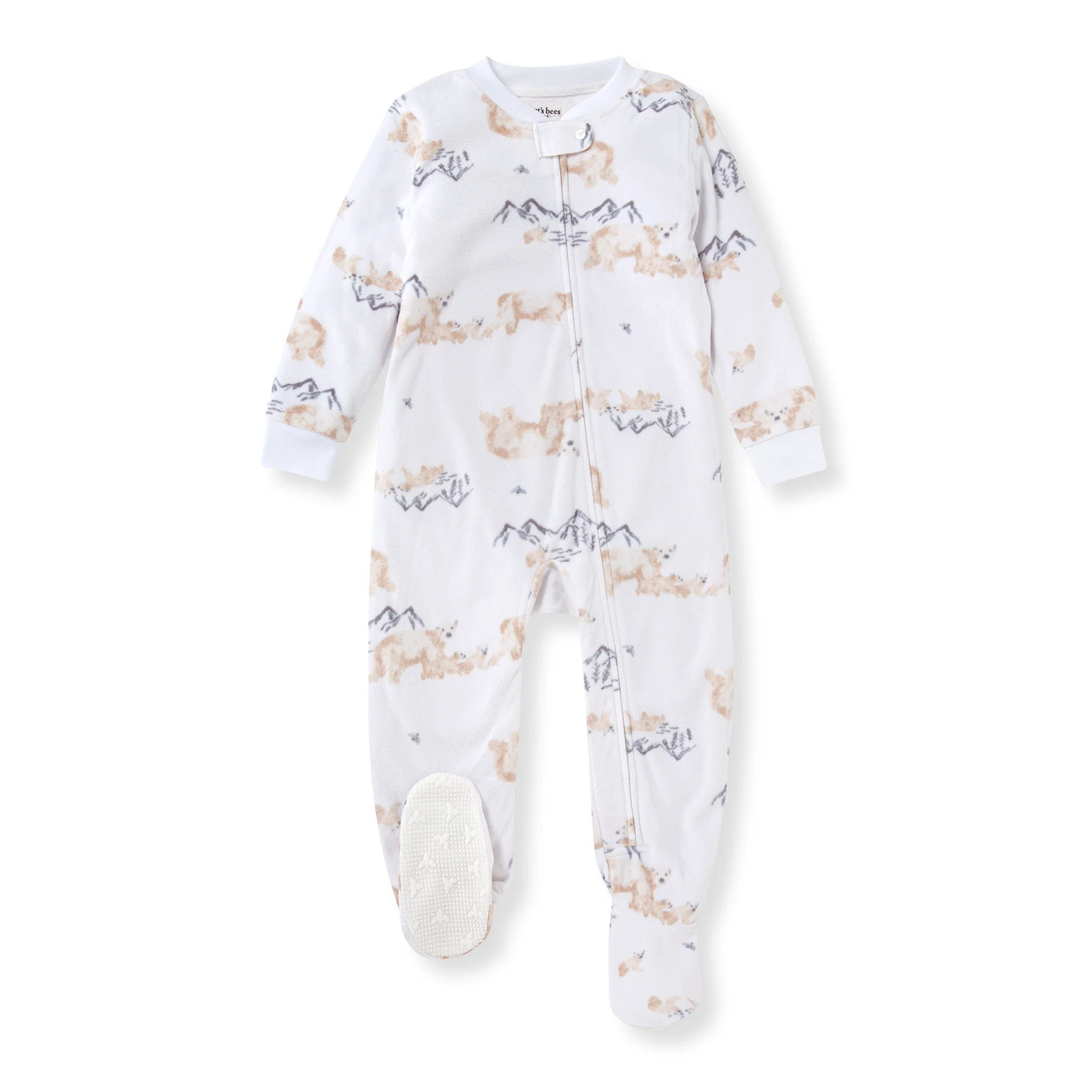 Polar Mountain polarbee™ Repreve® Microfleece Pajamas | Burts Bees Baby