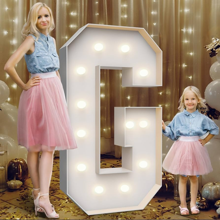 4FT Marquee Light Up Letters G,Party Decoration Large Marquee Light Up Letters with Weighted Wate... | Amazon (US)