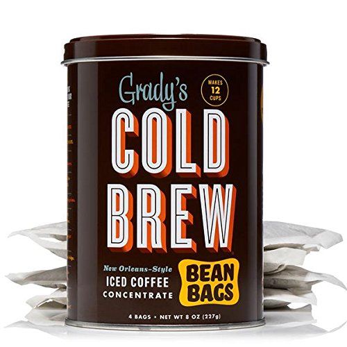 Grady's Cold Brew Coffee, 1 Storage Can with 4 Bean Bags, Regular | Amazon (US)