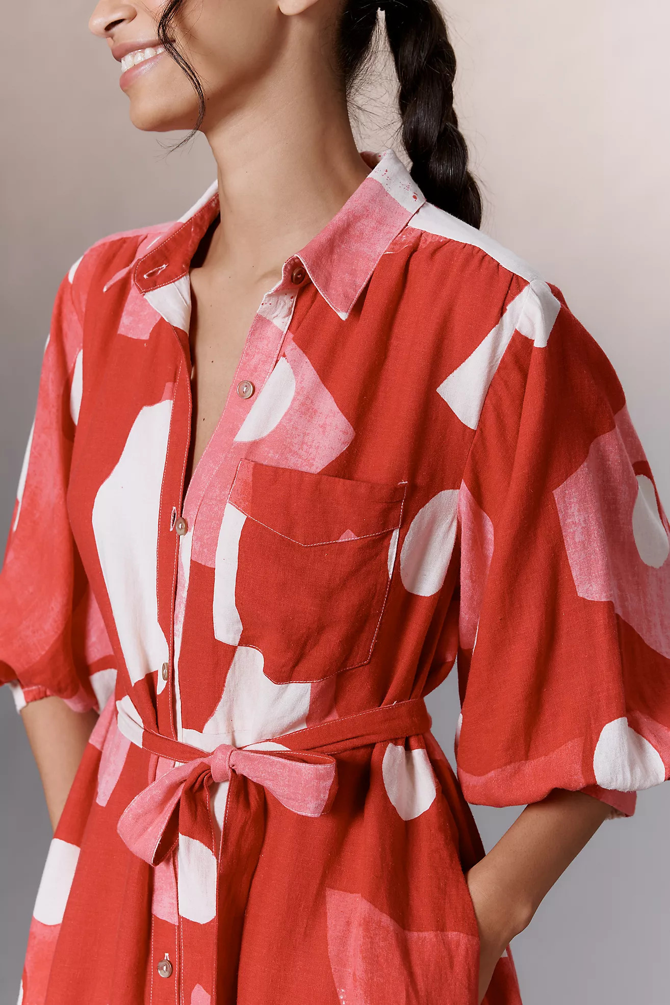 The Irene Linen Shirt Dress by Maeve | Anthropologie (US)