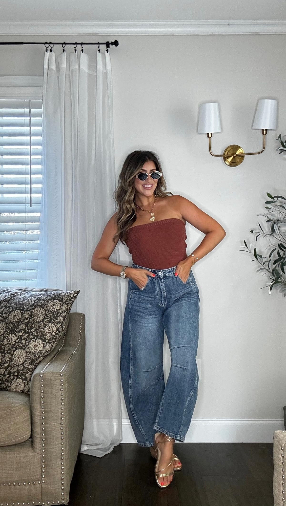 BZB Women Tube Crop Tops Summer Strapless Cute Ribbed Bandeau Tank Tops | Amazon (US)