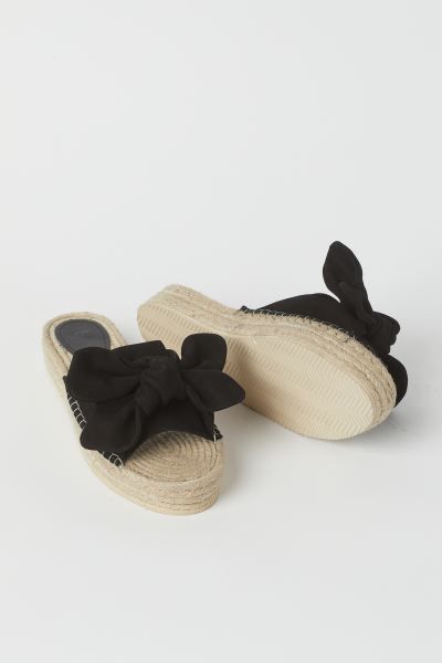 Suede espadrille mules | H&M (UK, MY, IN, SG, PH, TW, HK)