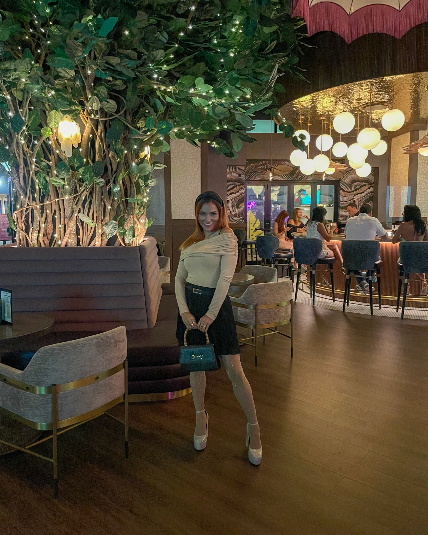 Yelp event at Beeline in Naples. Wearing size small for top and skirt. Everything TTS.