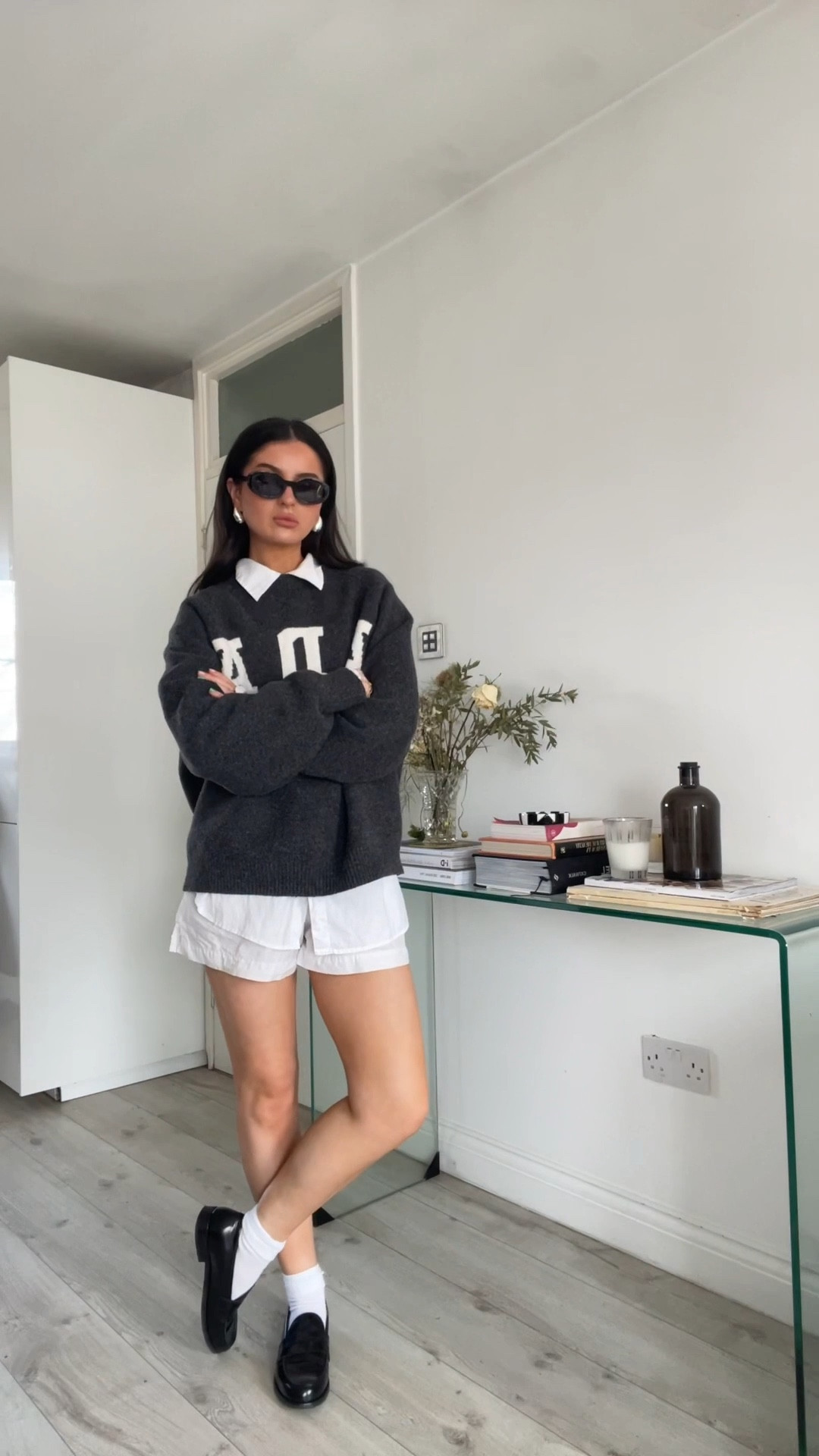 H&m, Asos, Adanola, & Other stories, Anthropologie, transitional outfit, transitional style, spring outfit, spring fashion, linen shirt, white shirt, boxer shorts, white shorts, penny loafers, oversized jumper, woven bag, butter yellow bag, spring outfits, outfit ideas, style inspiration 

#LTKstyletip #LTKSeasonal #LTKeurope