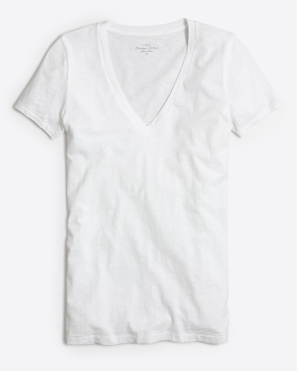 Vintage slub cotton V-neck tee | J.Crew Factory