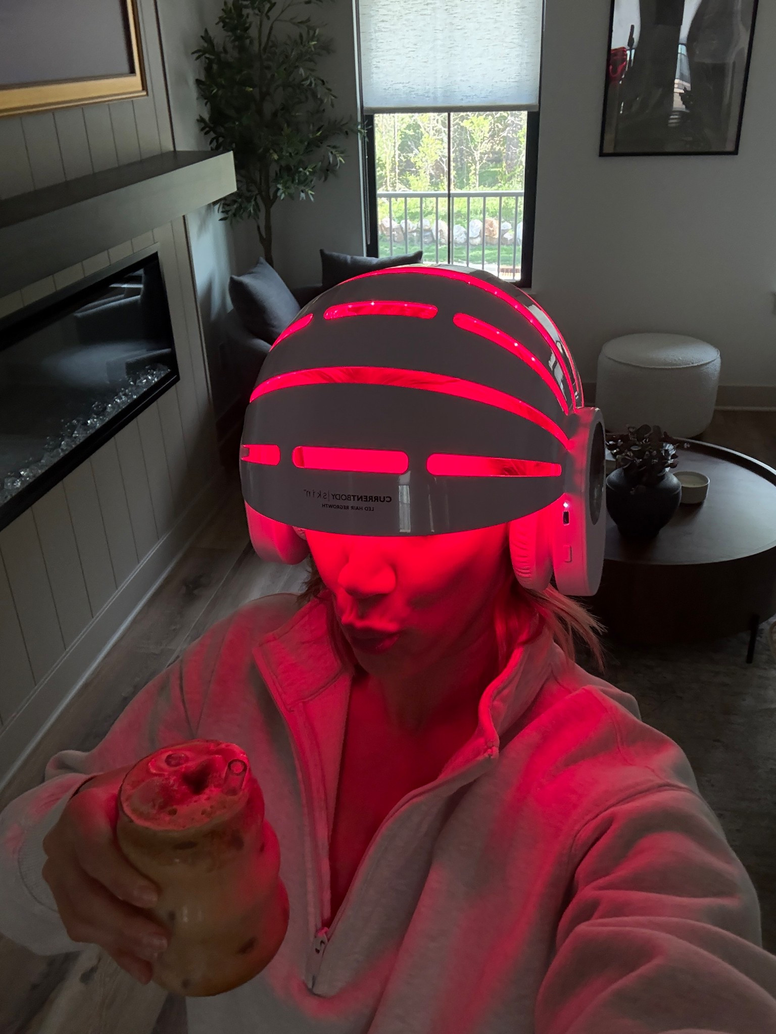 Red LED light hair regrown helmet 
Code: ABOVETHELAW

#LTKmorningroutine #LTKBeauty #LTKOver40