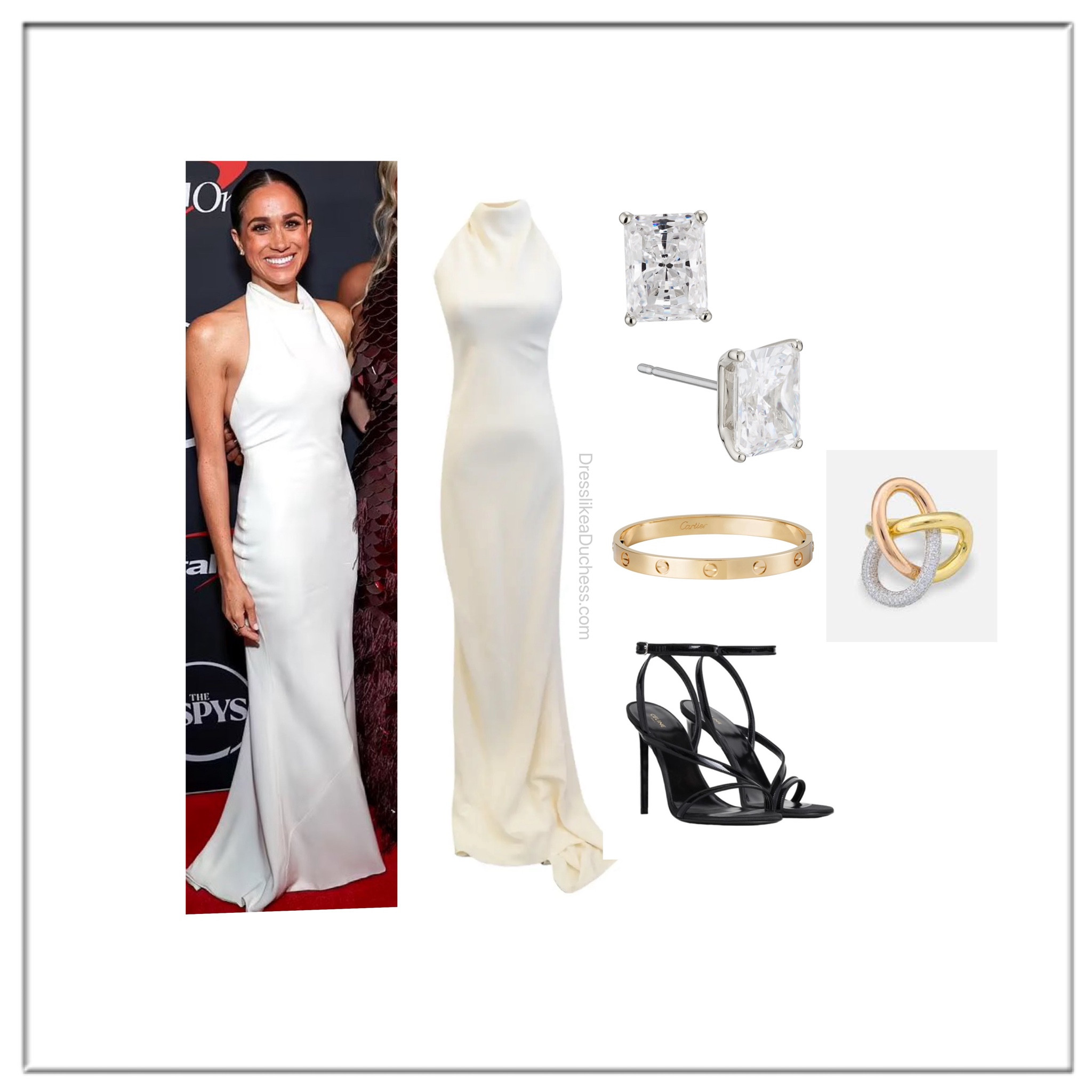 Meghan Markle at the 2024 Espy Awards in custom Oscar de la Renta 