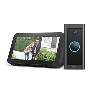 Ring Video Doorbell Wired bundle with Echo Show 5 - Black | Amazon (US)
