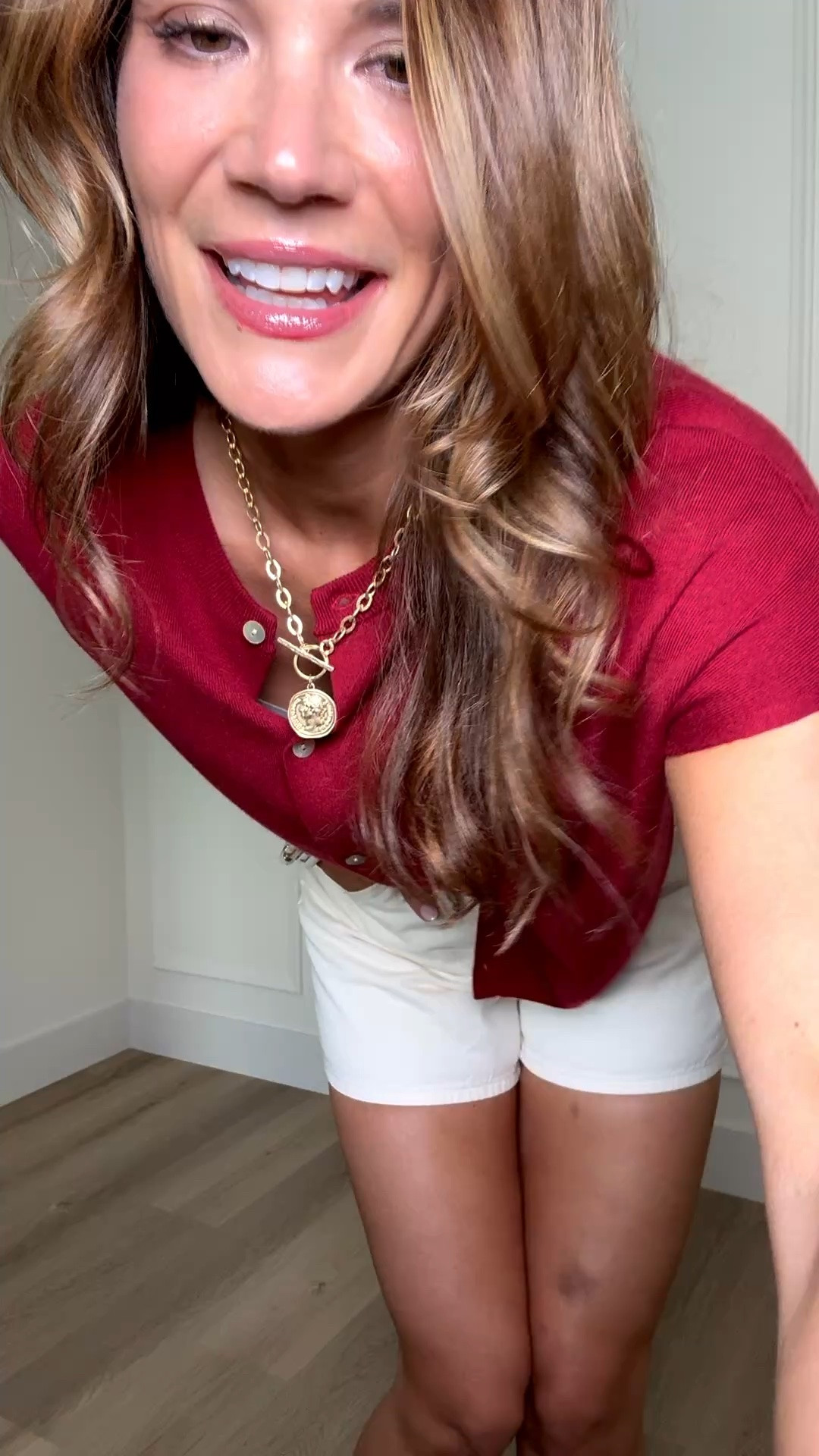 This red cardigan style top and white shorts combo is such a cute summer look that feels classic, polished, and easy to wear. Perfect for holiday weekends, vacations, casual lunches, or everyday summer plans, and the red and white pairing gives a timeless coastal inspired feel.

Red cardigan top, White shorts outfit, Summer outfit ideas, Patriotic summer style, Casual everyday fashion, Vacation outfit inspiration, Classic summer wardrobe, Coastal inspired look, StangandCo

#LTKootd #LTKSeasonal #LTKTall