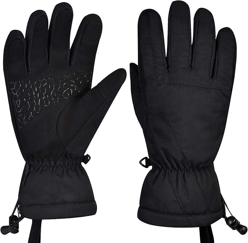 Ski Gloves,Waterproof Snow Gloves Windproof Winter Touchscreen Gloves Men Women | Amazon (US)