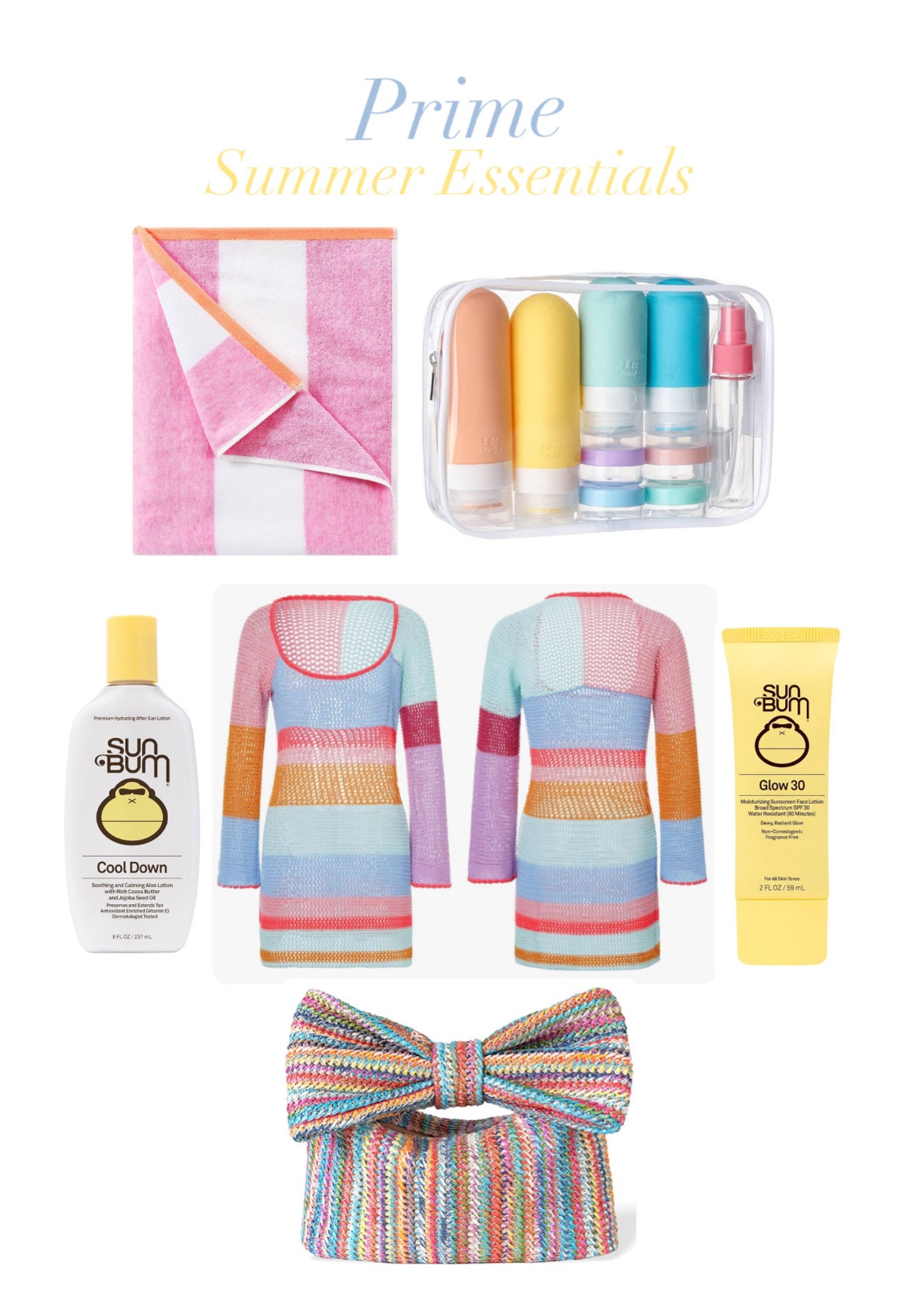 Prime Deals on Summer Essentials!
Vacation and pool day things you need. 
Cover up knit dress
Multicolored bow bag
Glow face sunscreen 
Cool down the sunburn and extend your tan
Pool towel
Travel size container set
#LTKItbag


#LTKStyleTip #LTKTravel #LTKSaleAlert