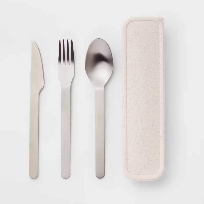 Stainless Steel Flatware Set with Case - Threshold™ | Target