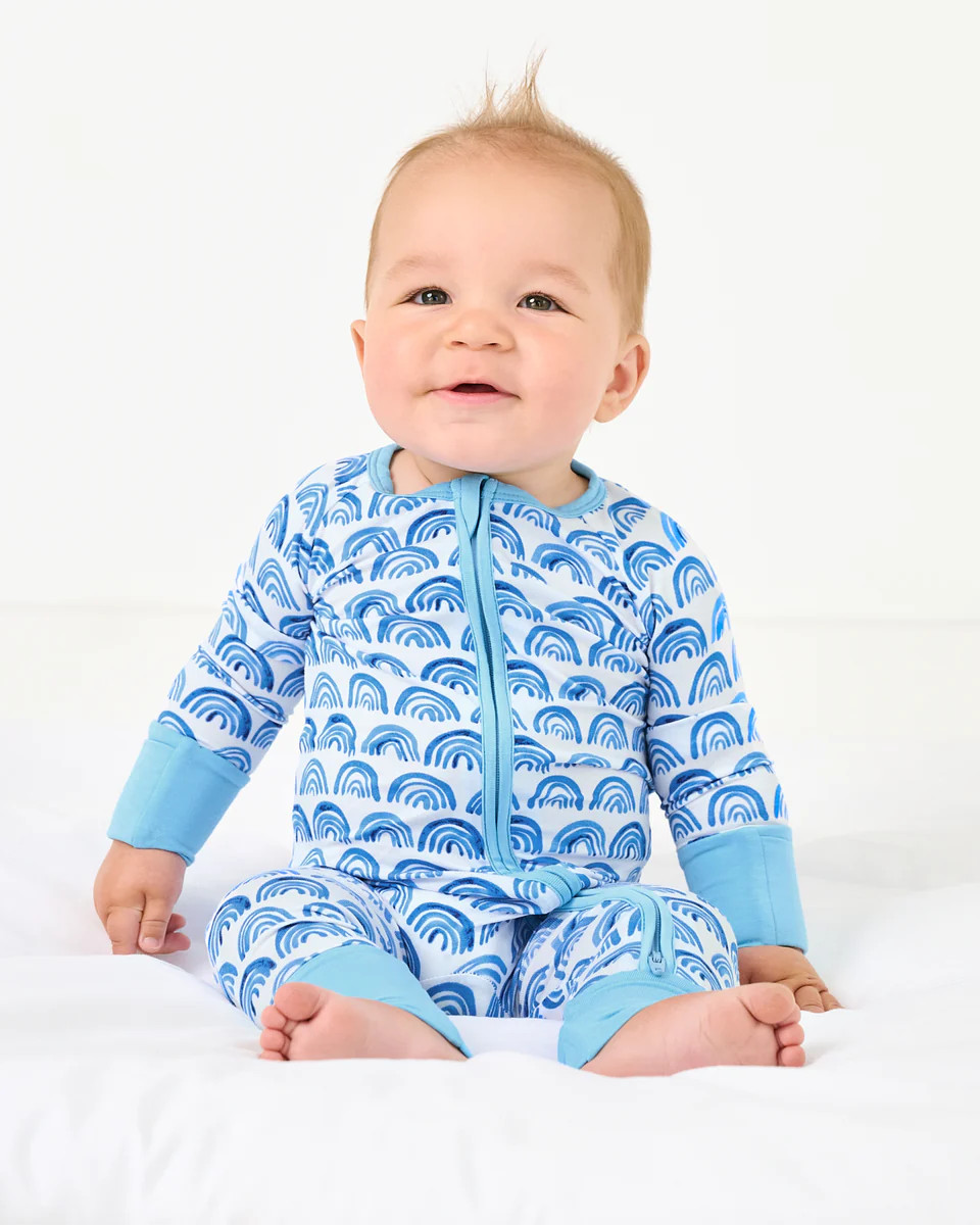 Blue Rainbows Zippy | Little Sleepies