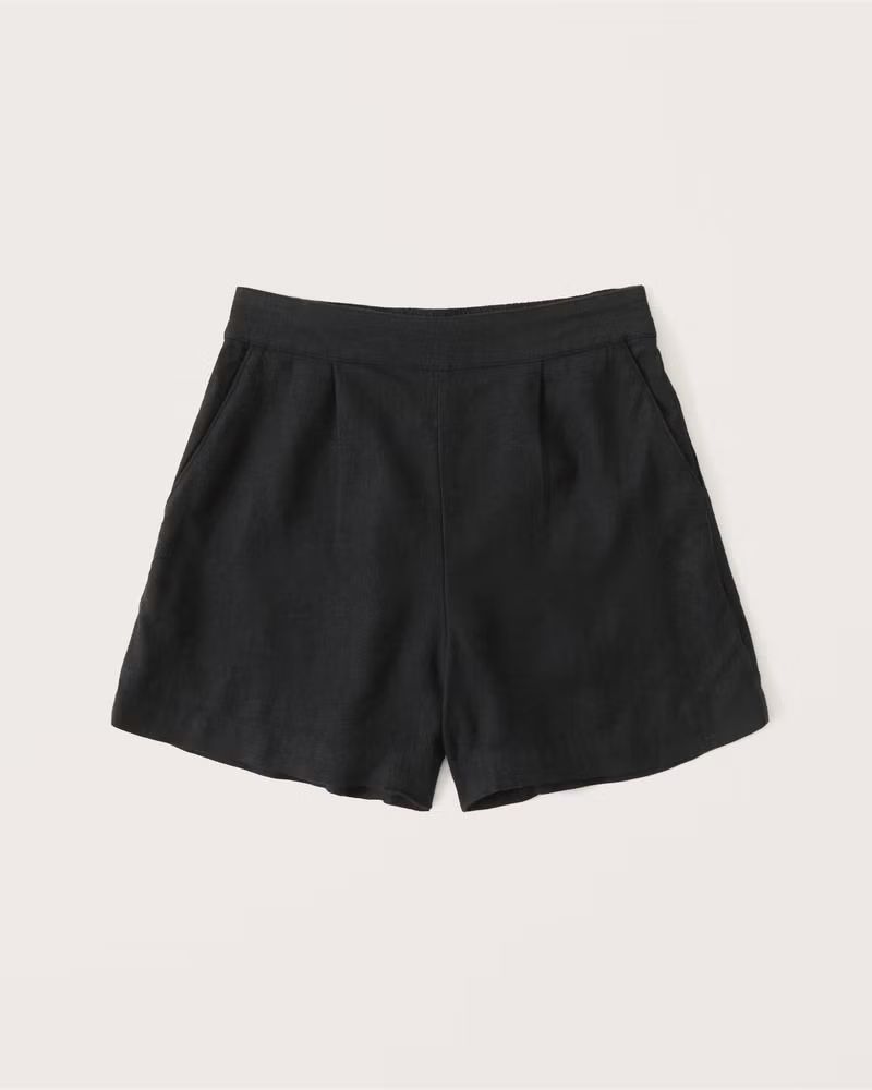 Linen-Blend Pull-On Shorts | Abercrombie & Fitch (US)