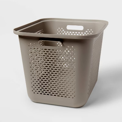 Large Decorative Plastic Bin with Cutout Handles - Brightroom™ | Target