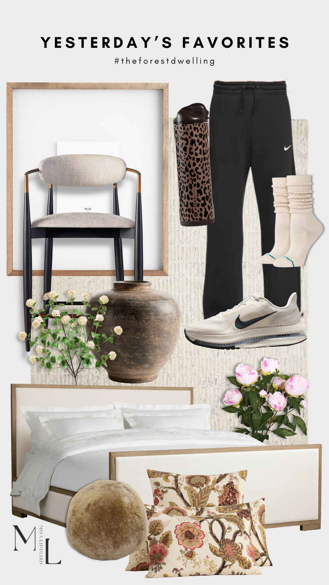 Sharing yesterday's faves! The floating wood frames are a constant best seller. This leopard print water bottle is so fun. My new personal favorite! The Phoenix sweats are a wardrobe must have. Faux florals for spring. Such an easy way to refresh your space. This is the bedding that I recently swapped for spring in the primary bedroom.  

 #LTKdayinmylife #LTKSeasonal #LTKHome