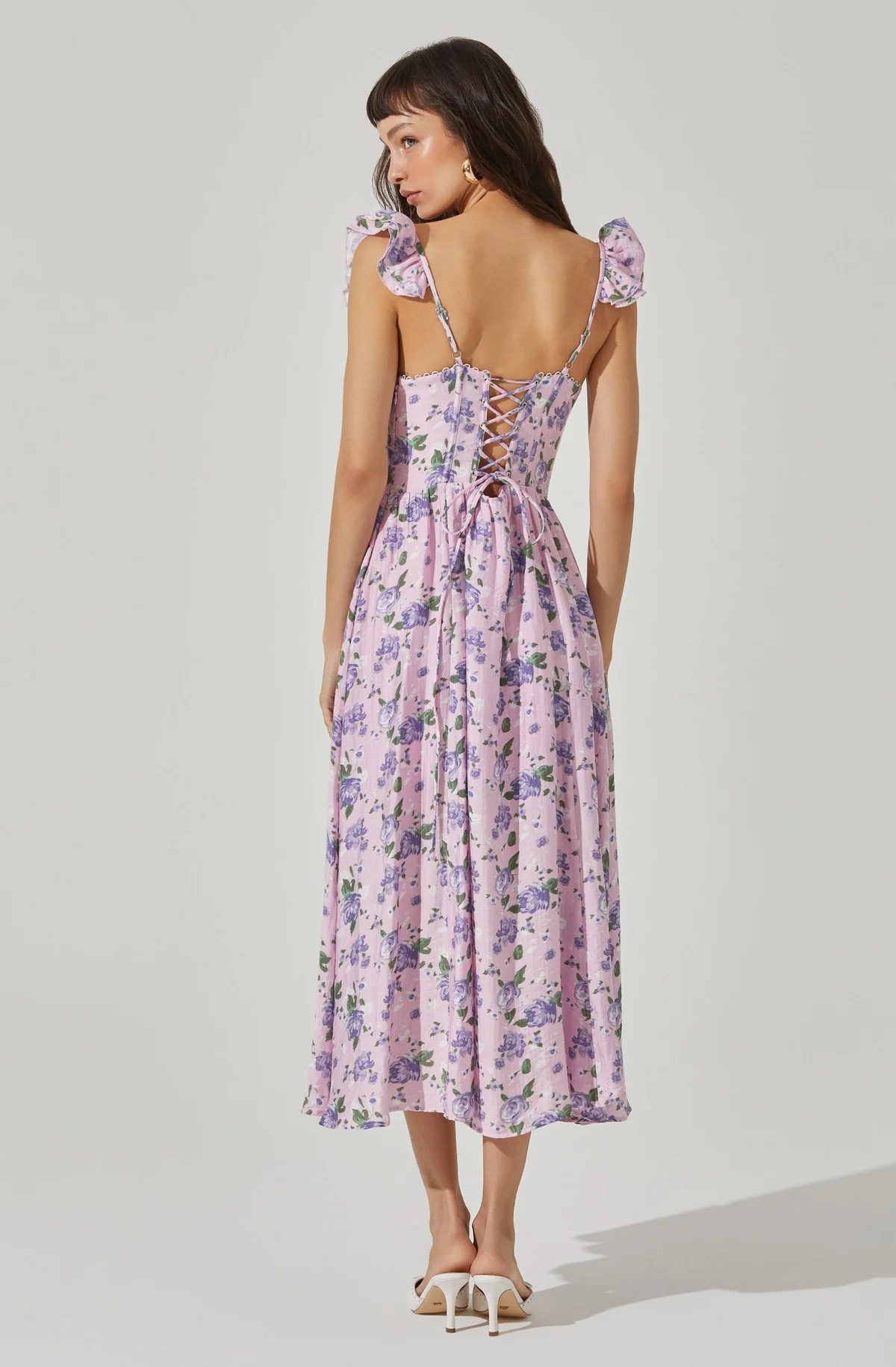 Wedelia Floral Bustier Midi Dress | ASTR The Label (US)