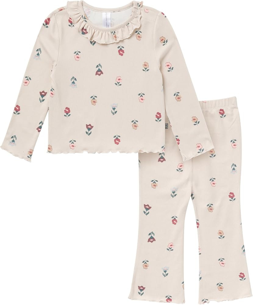 Modern Moments by Gerber baby-girls Ruffle Collar Top and Flare Pant Set | Amazon (US)