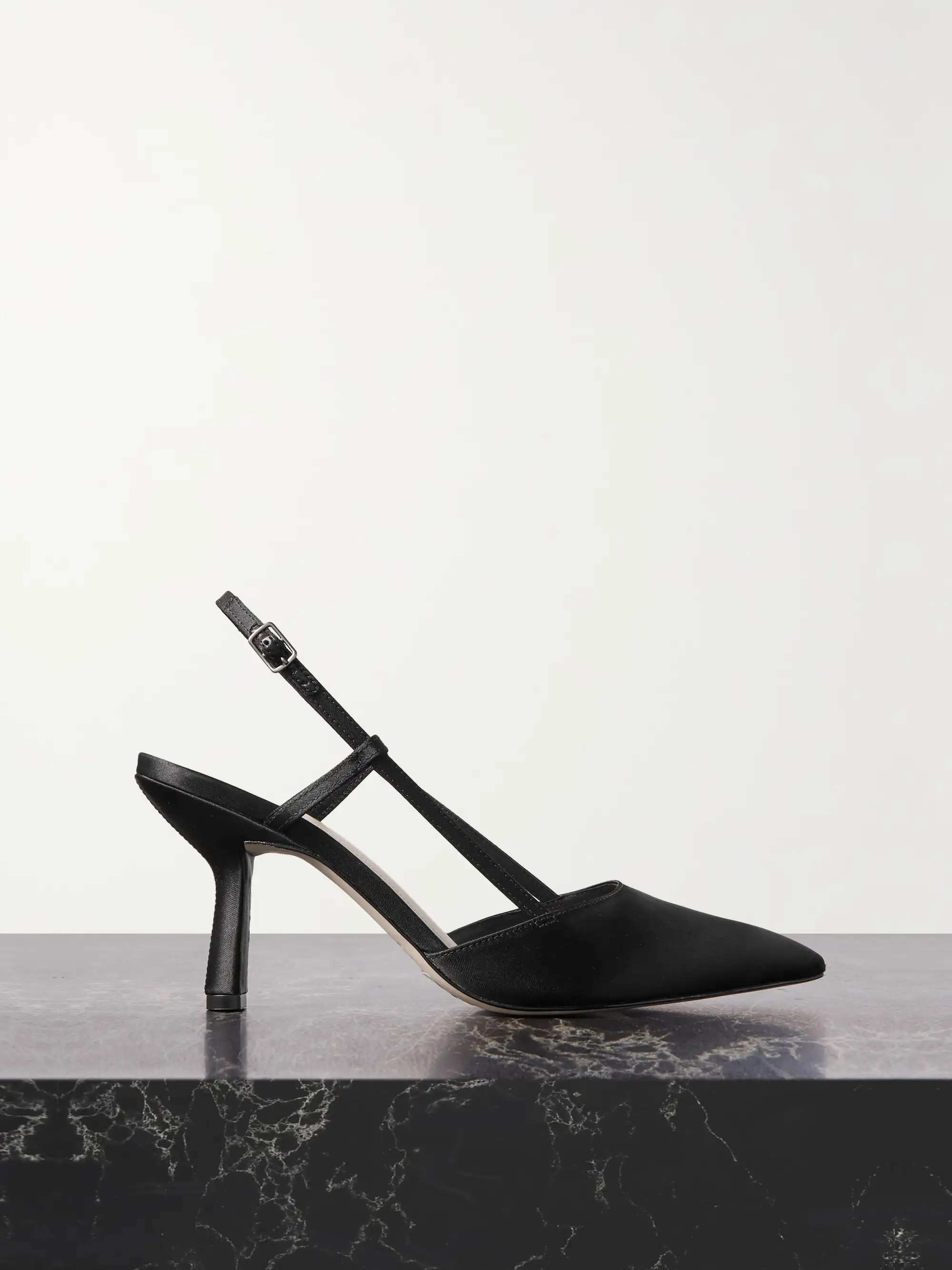 Satin slingback pumps | NET-A-PORTER APAC