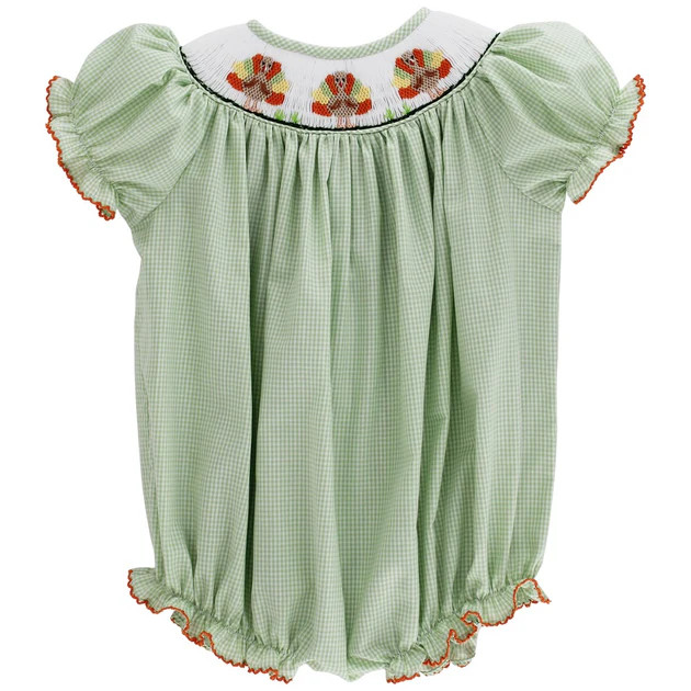 Turkey Trio - Bishop Romper | The Bailey Boys, inc