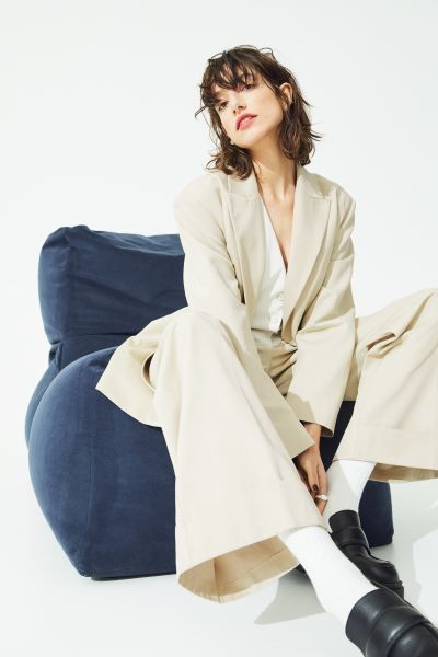 Wide-cut Lyocell-blend Pants | H&M (US + CA)