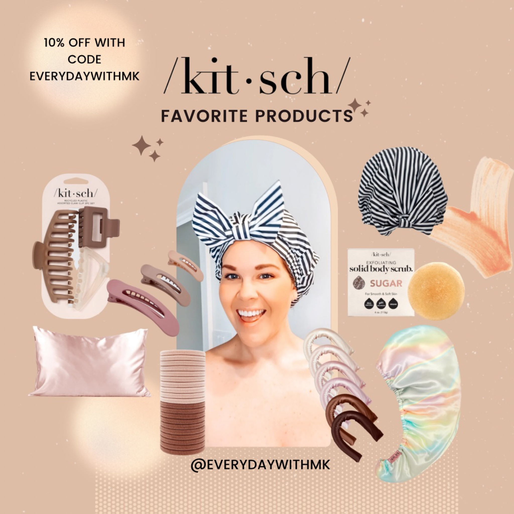 Kitsch here to the rescue for the summer! Hair clips galore, towels for wet hair and caps to keep hair dry. 💕
💕
Code: everydaywithmk to get 10% OFF
💕

#LTKbeauty #LTKunder100 #LTKstyletip