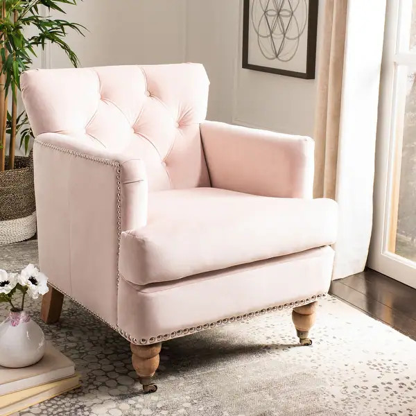 SAFAVIEH Colin Tufted Club Chair - 28" x 34.4" x 32.7" | Bed Bath & Beyond