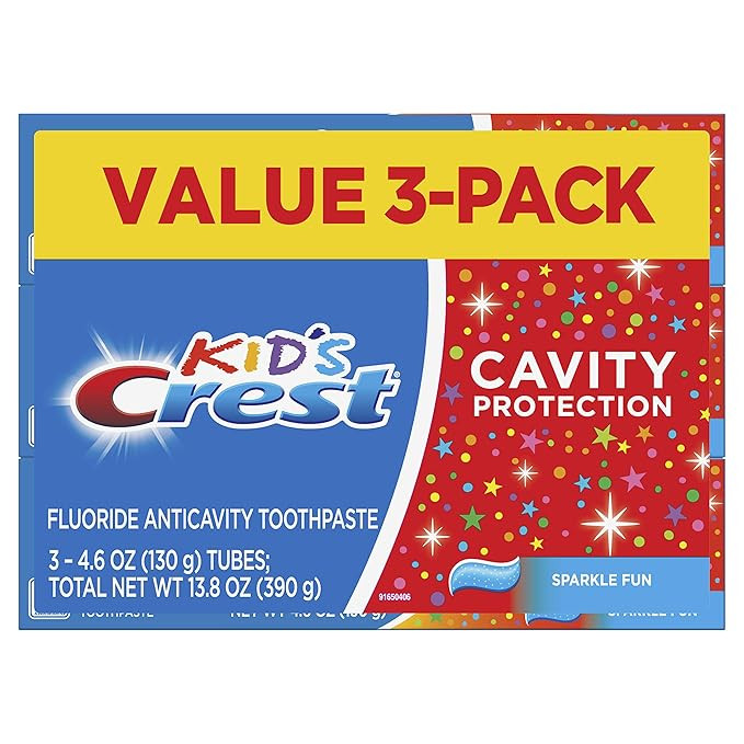 Crest Kid's Cavity Protection Toothpaste, Crest Kids Toothpaste, For Children And Toddlers 2+, Sp... | Amazon (US)