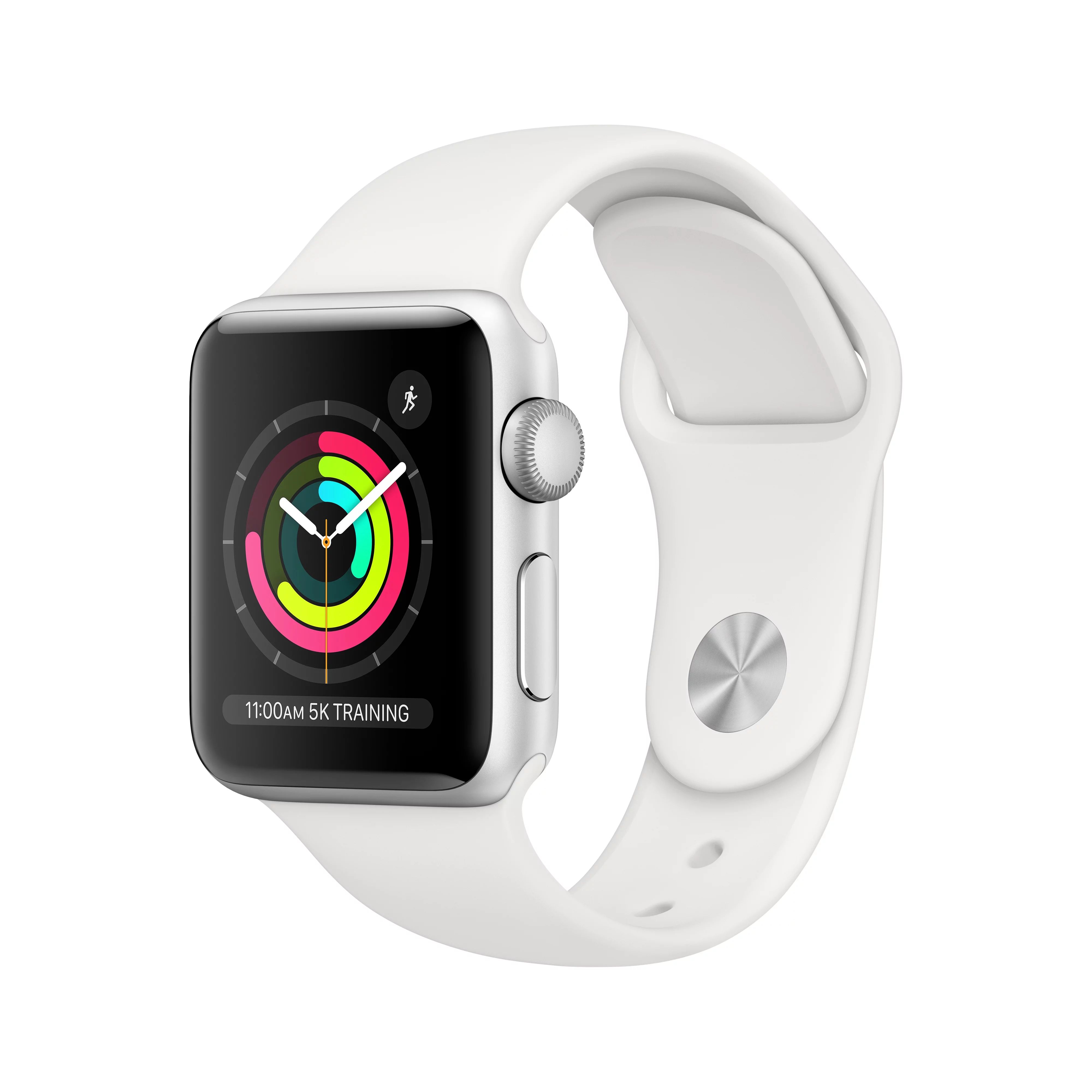 Apple Watch Series 3 GPS Silver - 38mm - White Sport Band | Walmart (US)