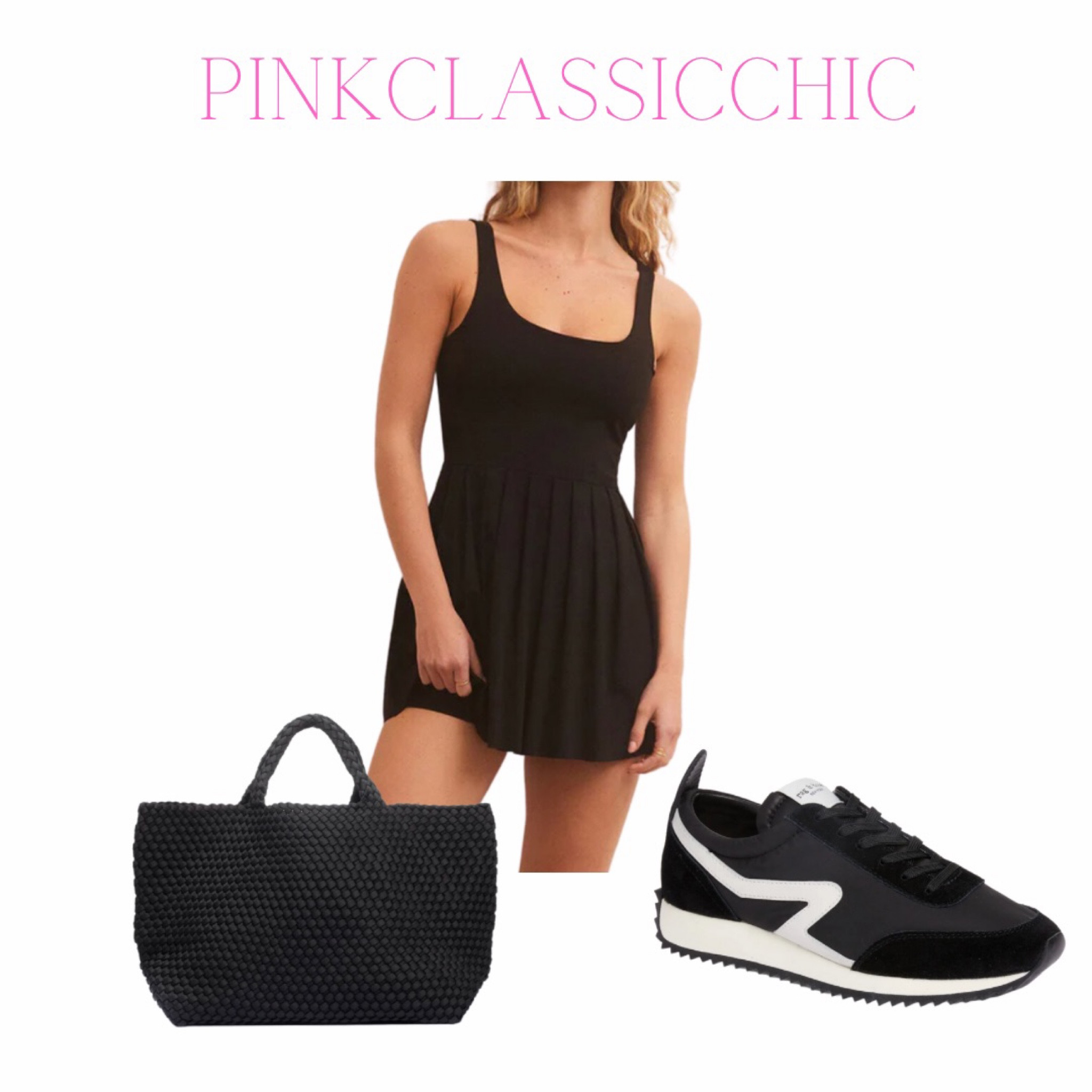 Active dress, workout dress, running sneakers, rag & bone sneakers, retro sneaker, naghedi bag, travel look, travel outfit, travel styles, travel look, workout outfit

#LTKSeasonal #LTKunder100 #LTKtravel