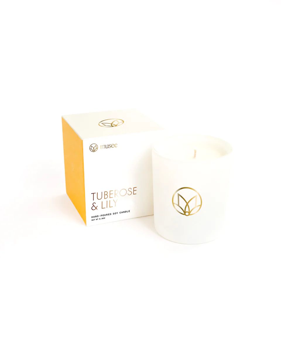 Tuberose & Lily Soy Candle - Sweet and Captivating | Musee