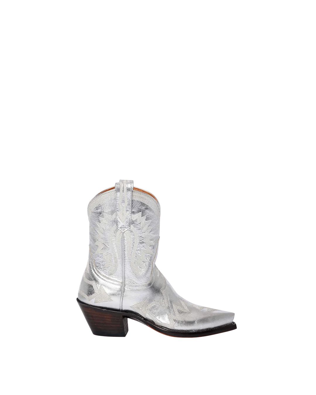 Maggie Metallic Silver | Luxury Fashion Women's Cowboy Boots | Miron Crosby | Miron Crosby