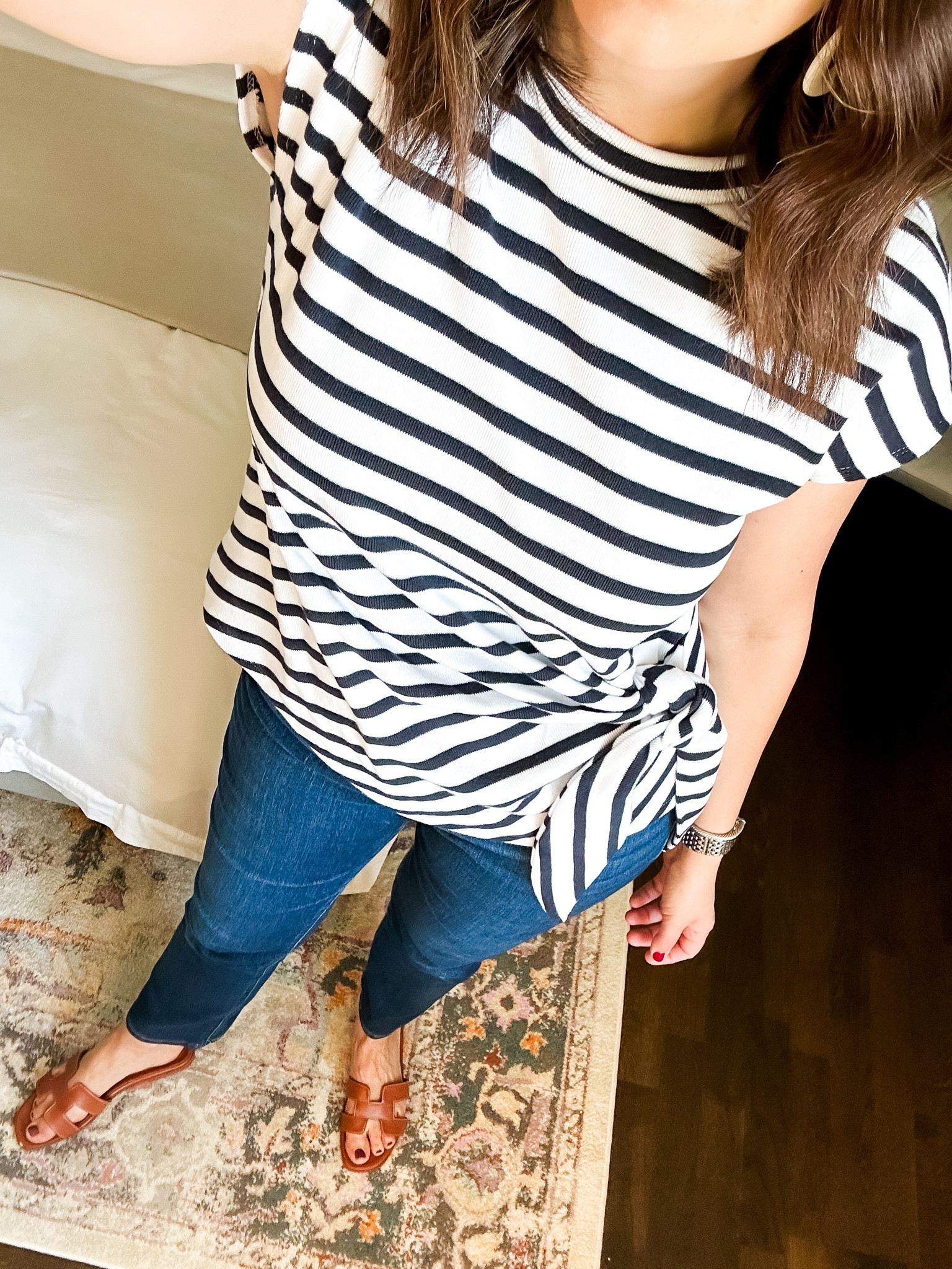 Stripe top, tunic length top, navy stripe, Ann Taylor weekend 

#LTKFindsUnder50 #LTKOver40 #LTKStyleTip