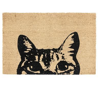 Peeking Cat Doormat | Pottery Barn (US)
