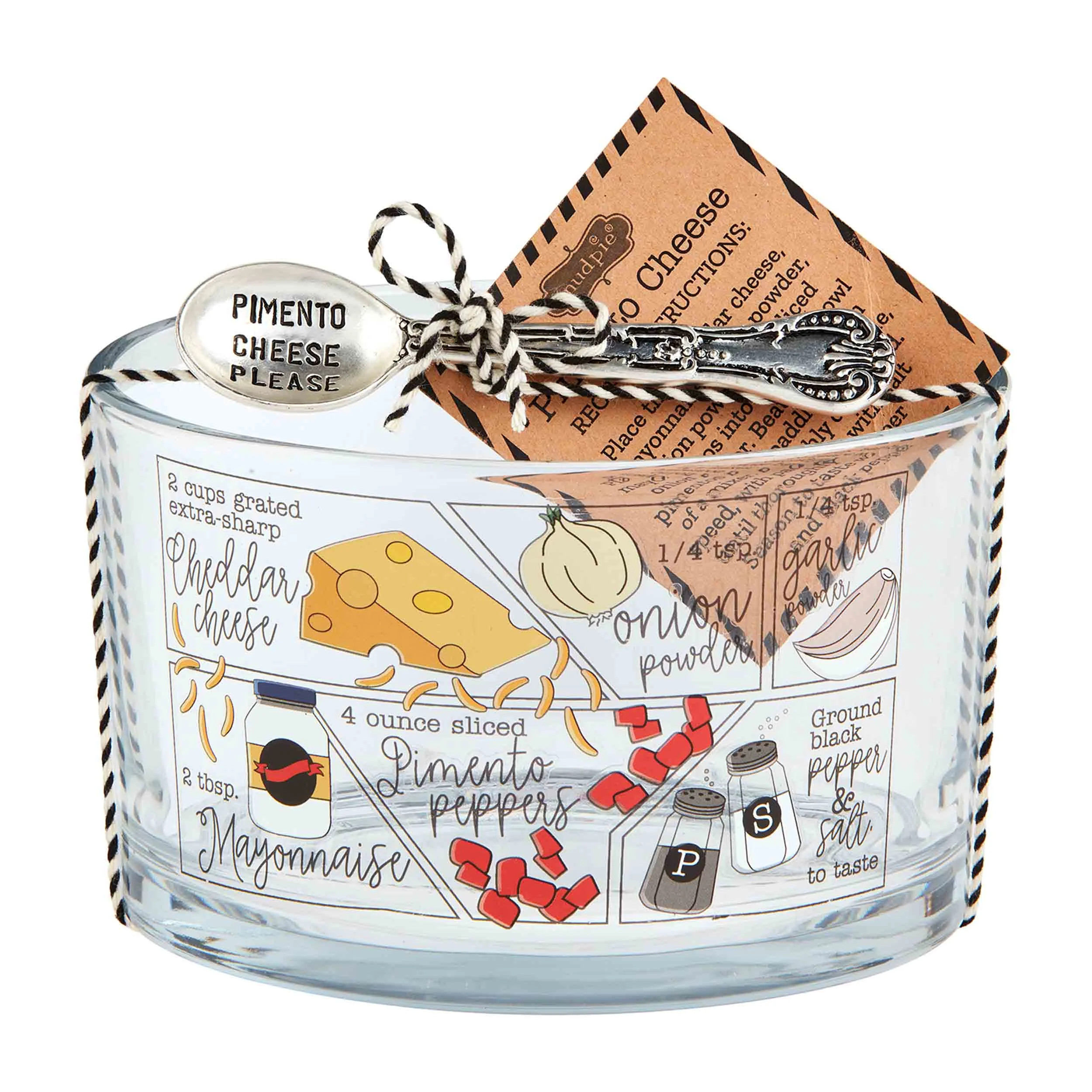 Pimento Cheese Recipe Bowl Set | Mud Pie | Mud Pie (US)