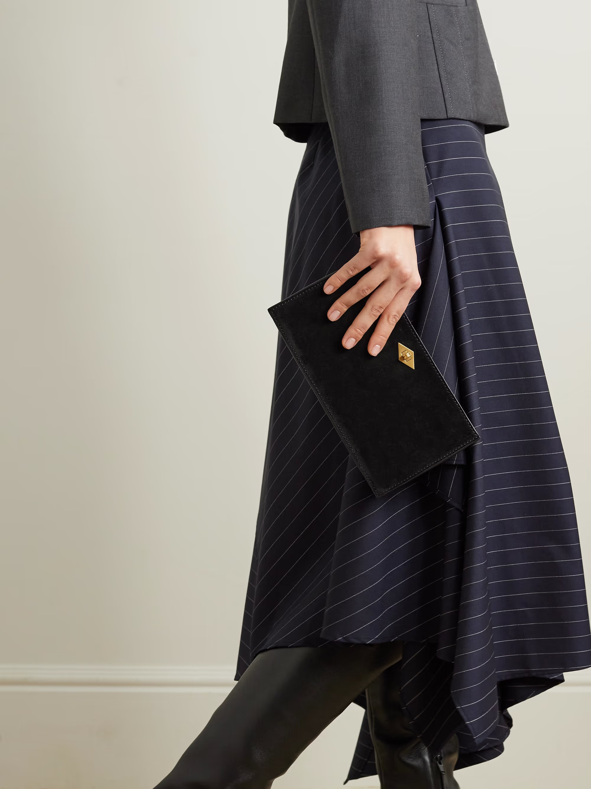 MÉTIEREase suede clutch | NET-A-PORTER (US)