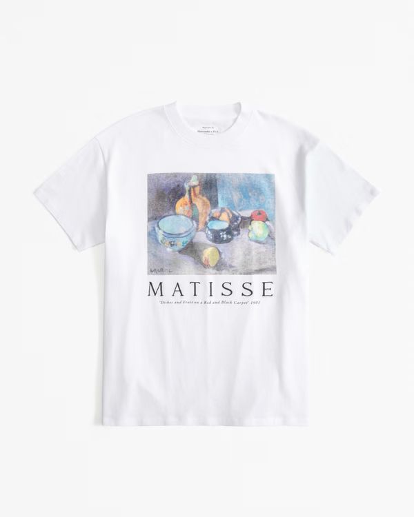 Short-Sleeve Matisse Graphic Skimming Tee | Abercrombie & Fitch (US)