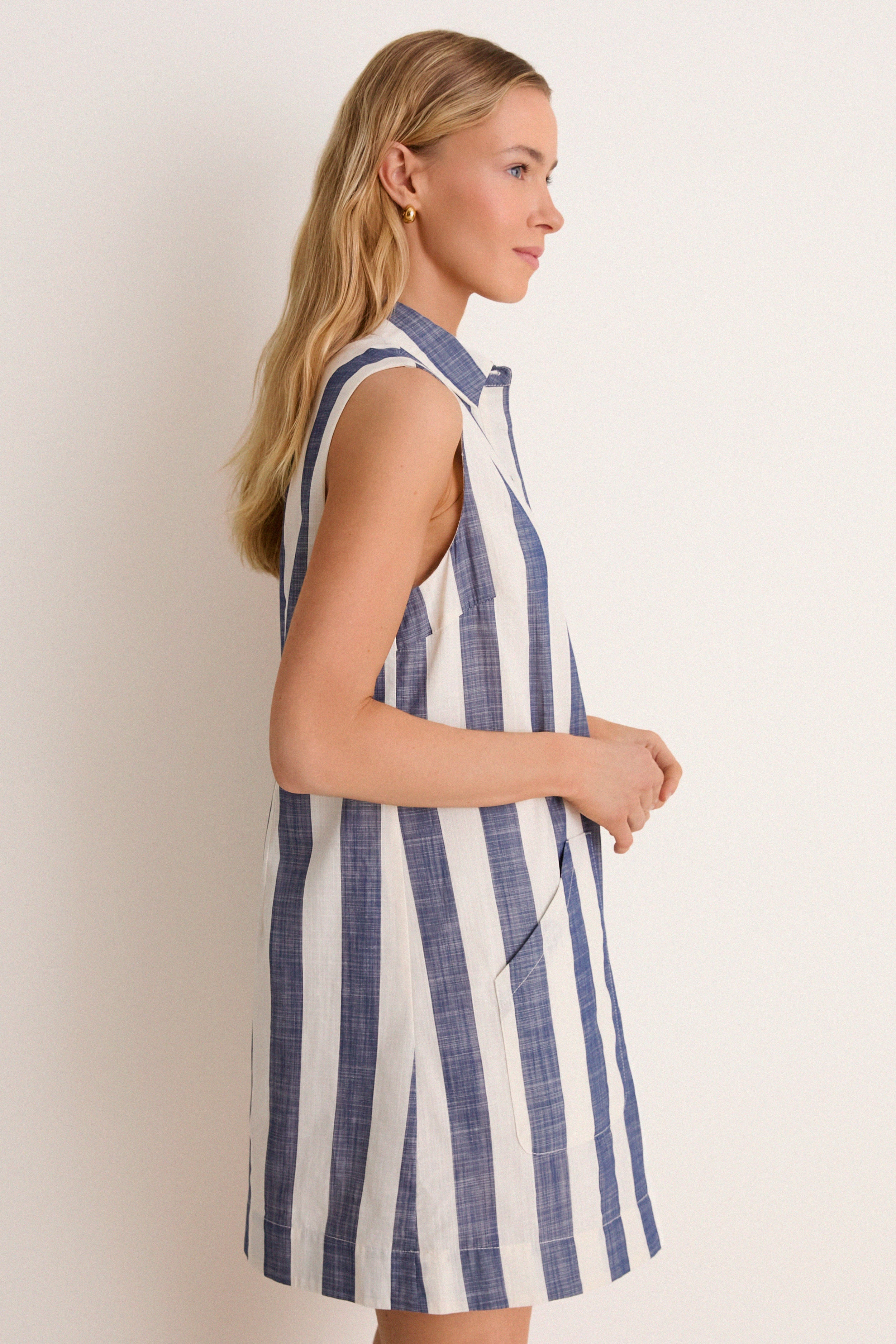 Villa Stripe Cotton Celio Shirt Dress | Tuckernuck (US)