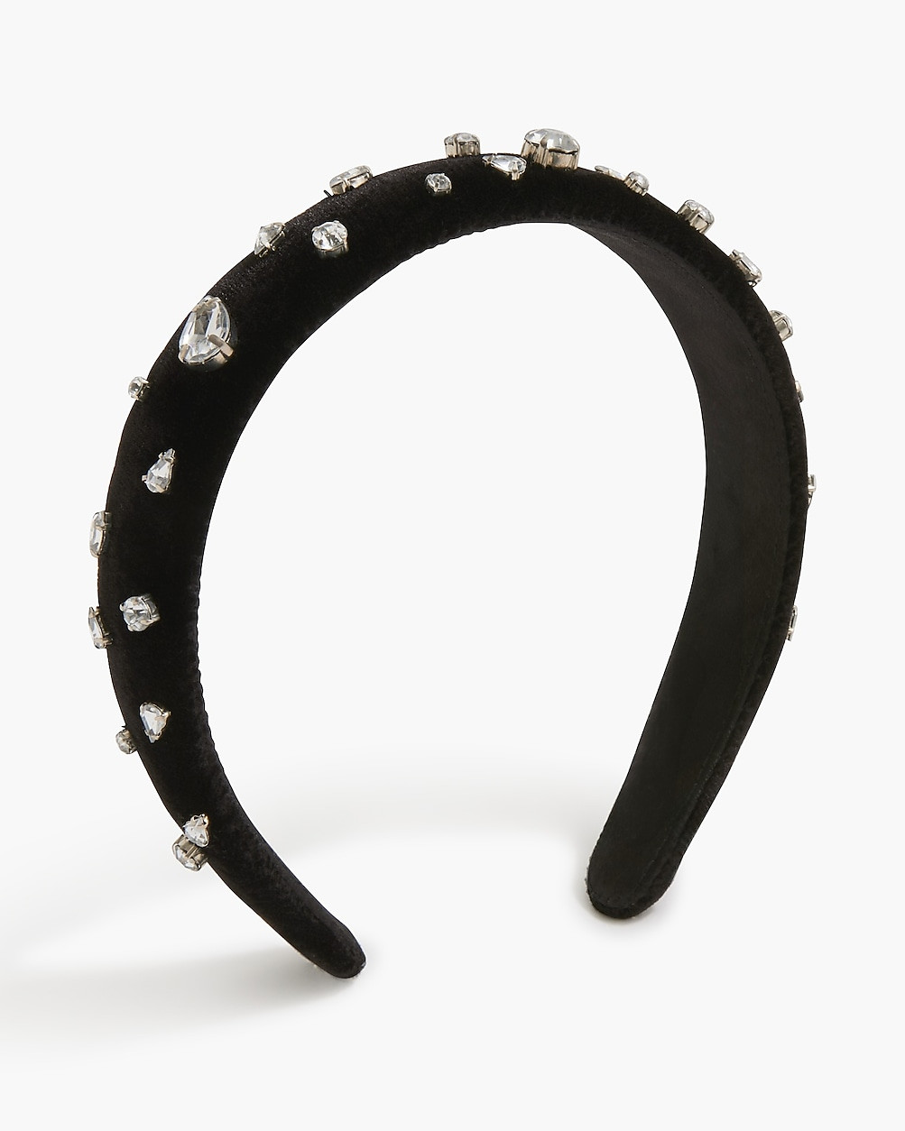 Velvet crystal puff headband | J.Crew Factory