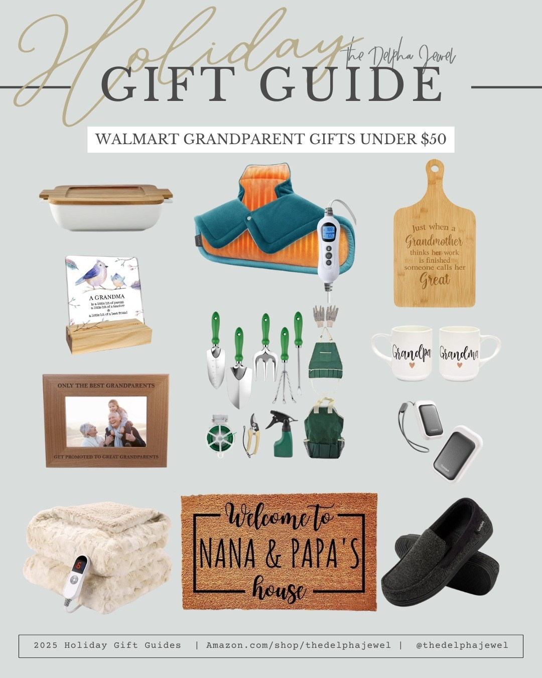 Walmart holiday gift ideas for grandparents, under $50!

Affordable gifts, Walmart gifts, grandpa gifts, grandma gifts 

#LTKGiftGuide #LTKHoliday #LTKFindsUnder50