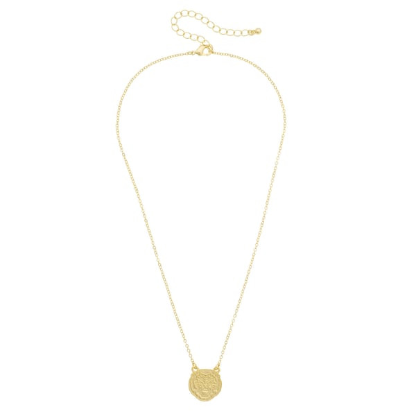 LSU Tigers CANVAS Style Women's 24K Gold-Plated Stamped Necklace | Fanatics