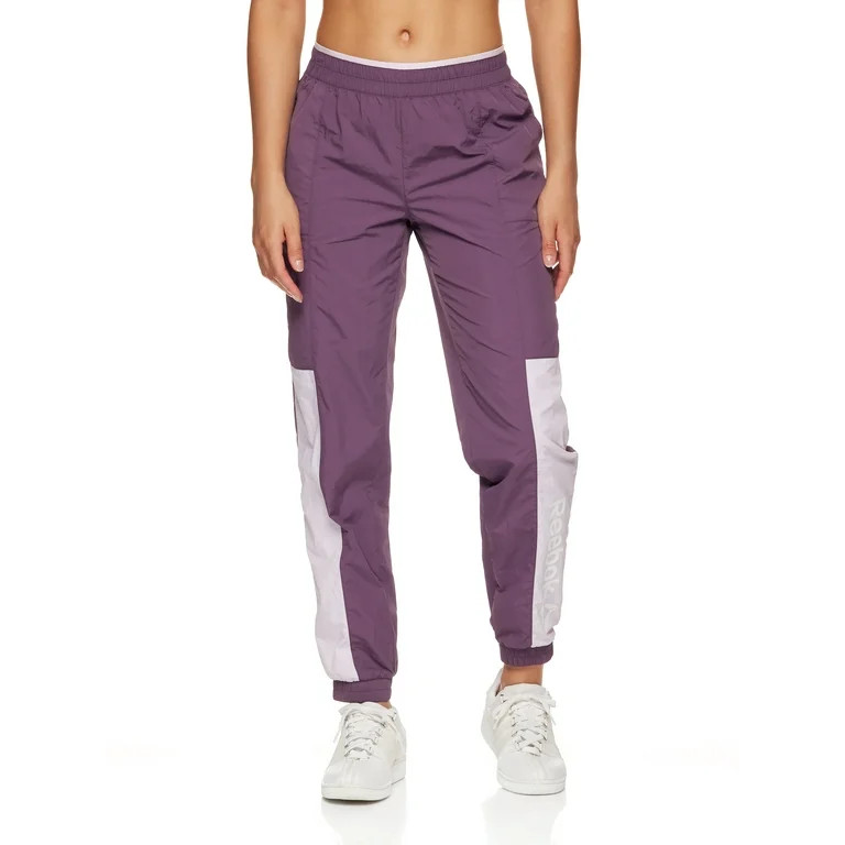 Reebok Women's Focus Track Woven Pants with Front Pockets and Back Zipper Pocket | Walmart (US)