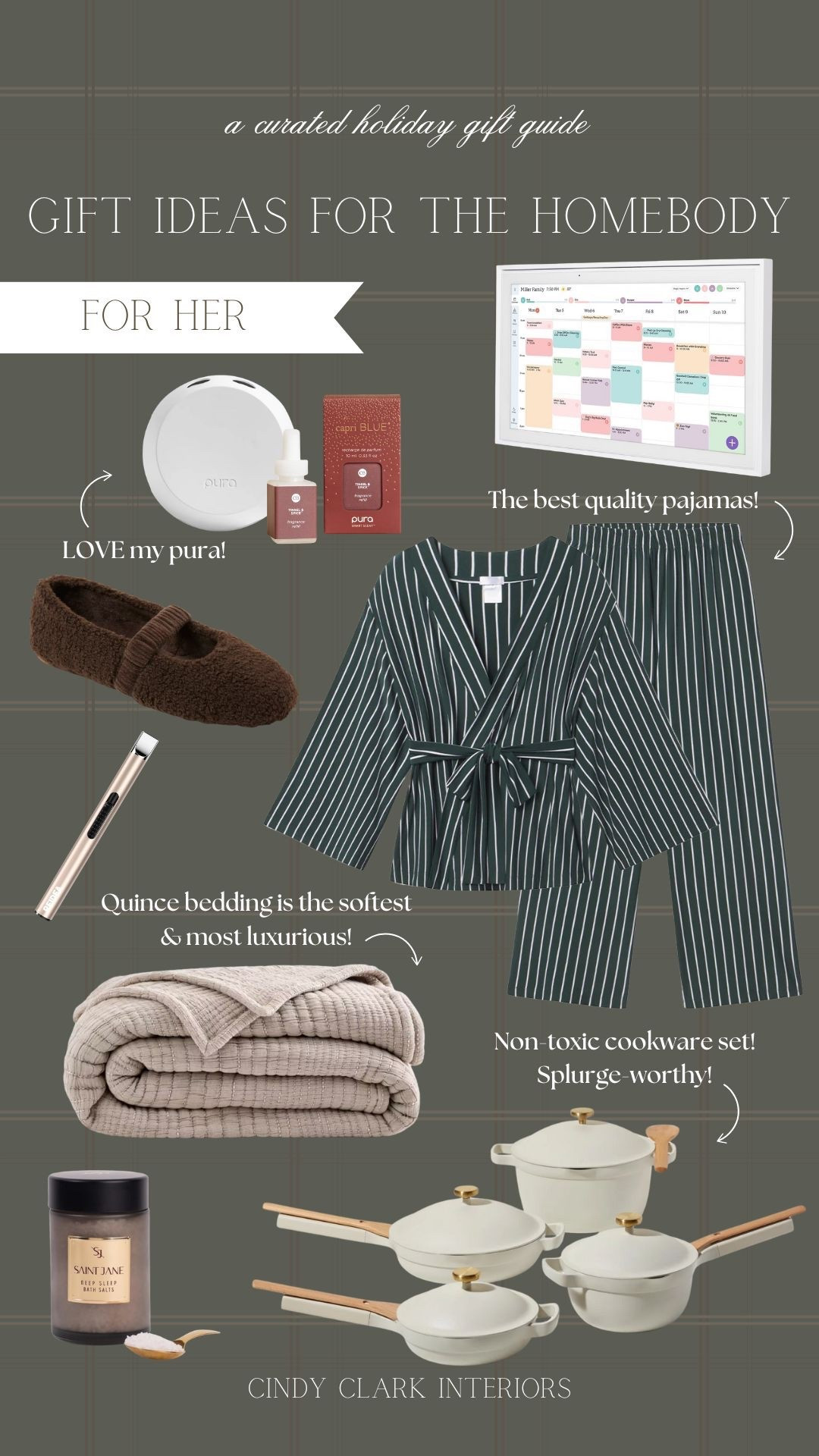 A gift guide for the homebody! Cozy pajamas, the softest bedding, my favorite candle lighter, warm scents, and more! Something at every price point! 

#LTKGiftGuide #LTKHoliday