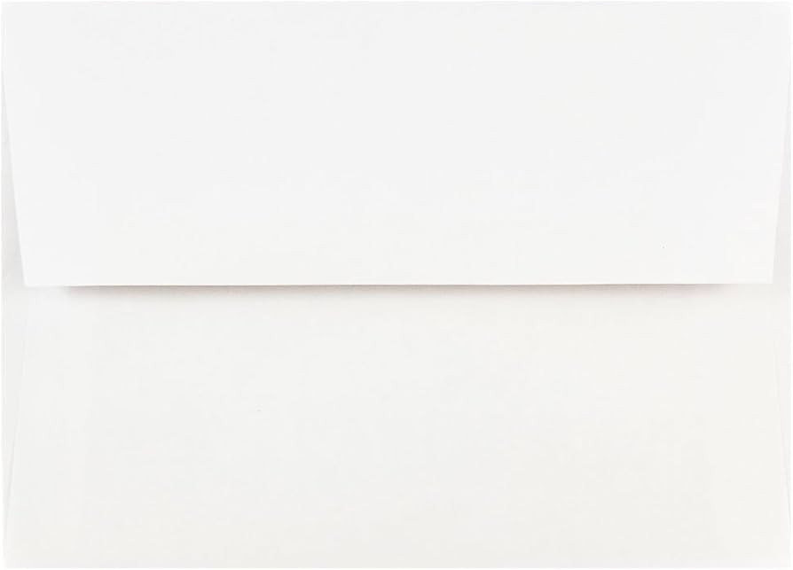 JAM PAPER A7 Invitation Envelopes - 5 1/4 x 7 1/4 - White - 50/Pack | Amazon (US)