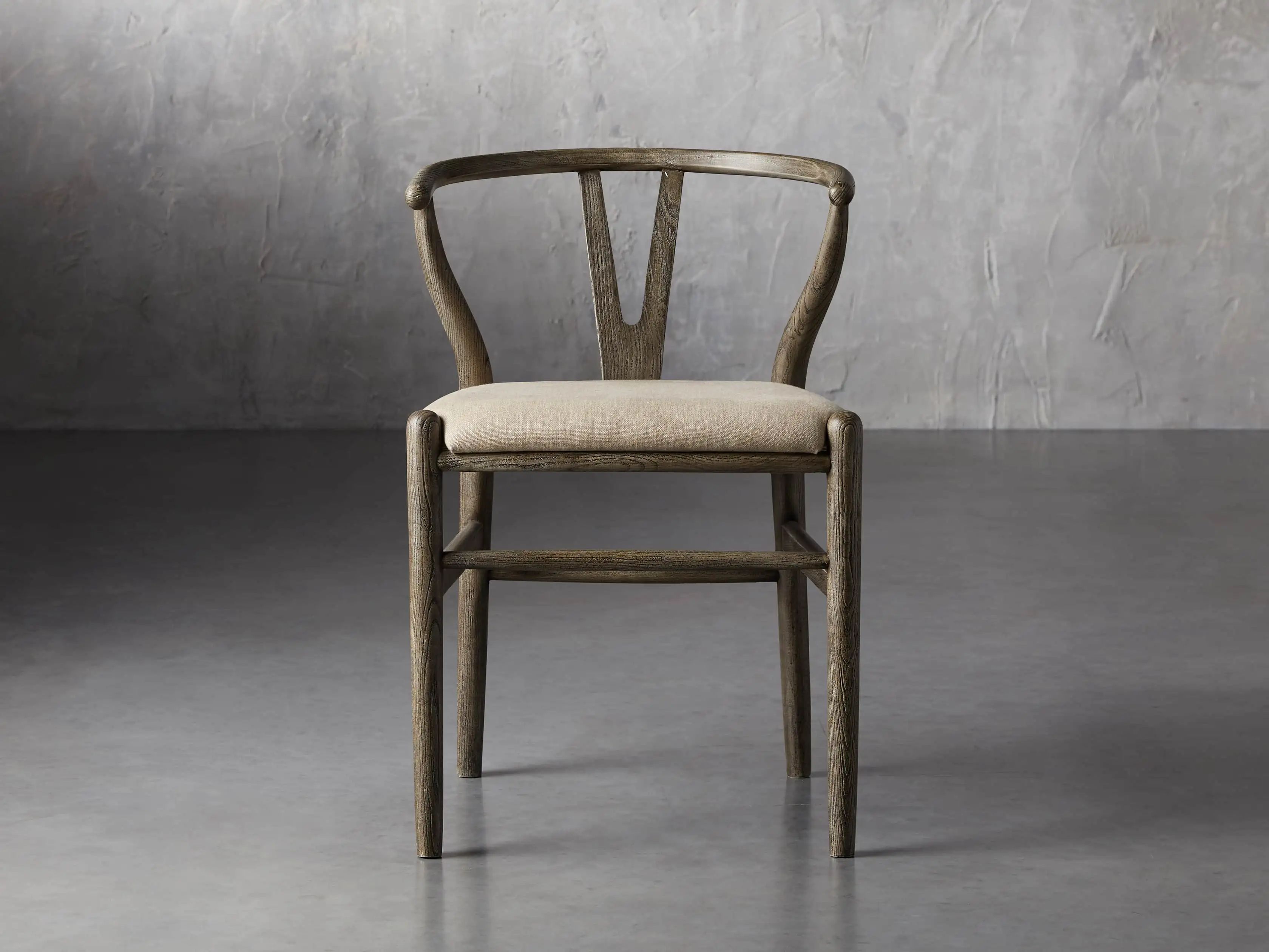 Robin Wishbone Dining Chair in Stone Vintage | Arhaus