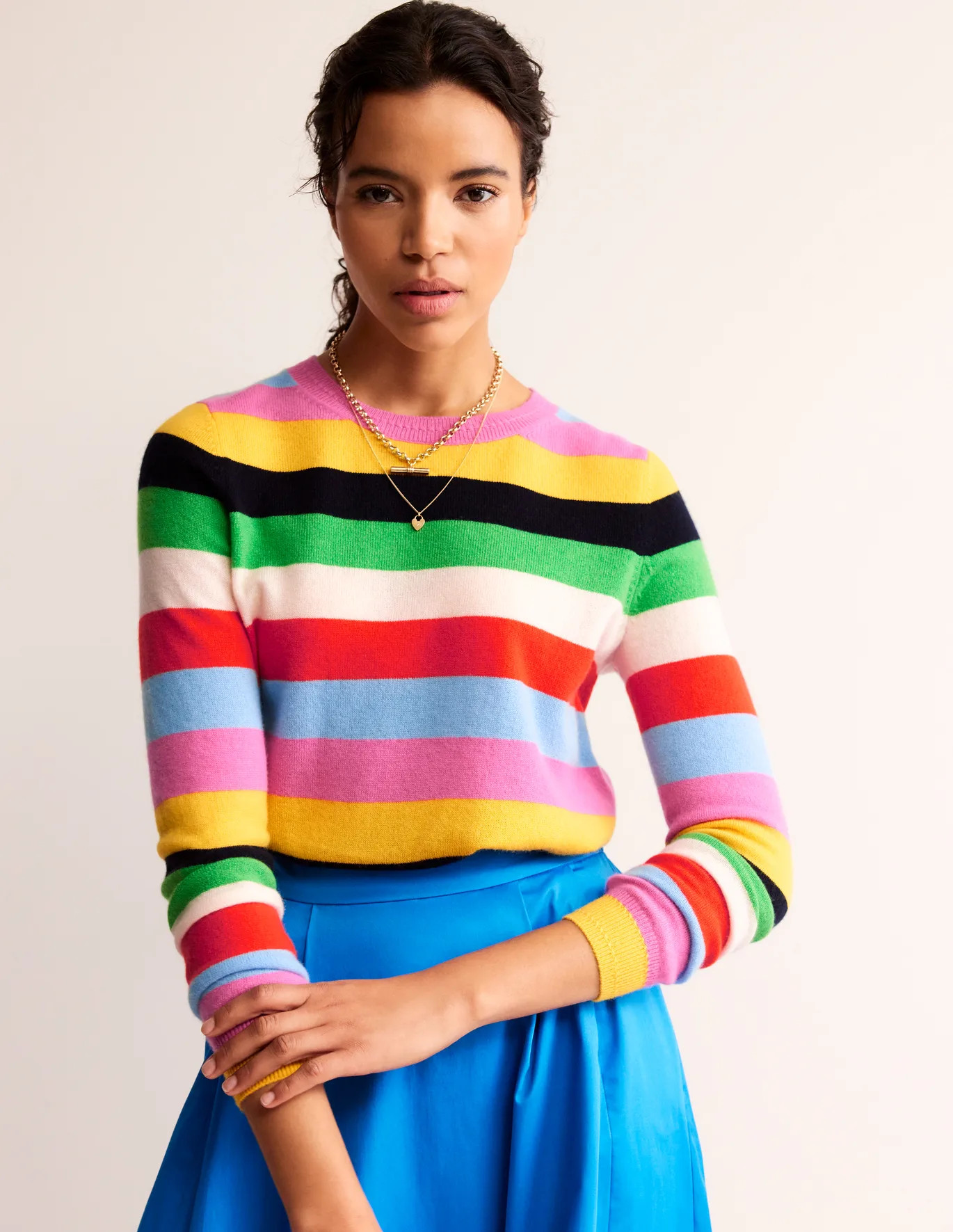 Eva Cashmere Crew Neck Jumper | Boden (UK & IE)